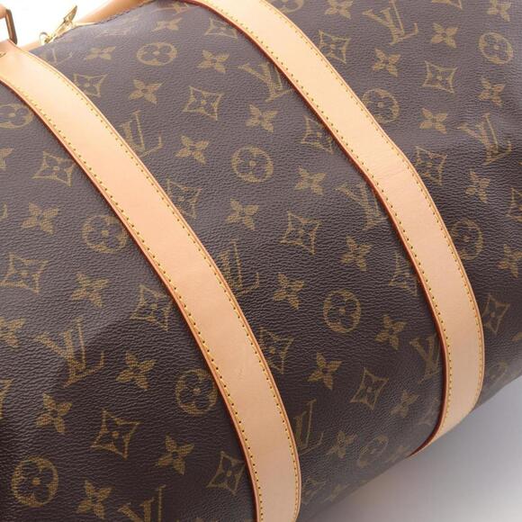 LOUIS VUITTON Brown Monogram Leather Boston Bag - Picture 10 of 10